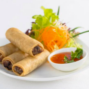 Vegetarian Spring Rolls  (4 Pcs)